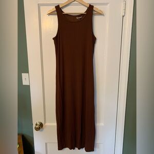 Quince Rib-Knit Sleeveless Dress
